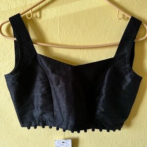 NWT black lengha/saree blouse in size XS